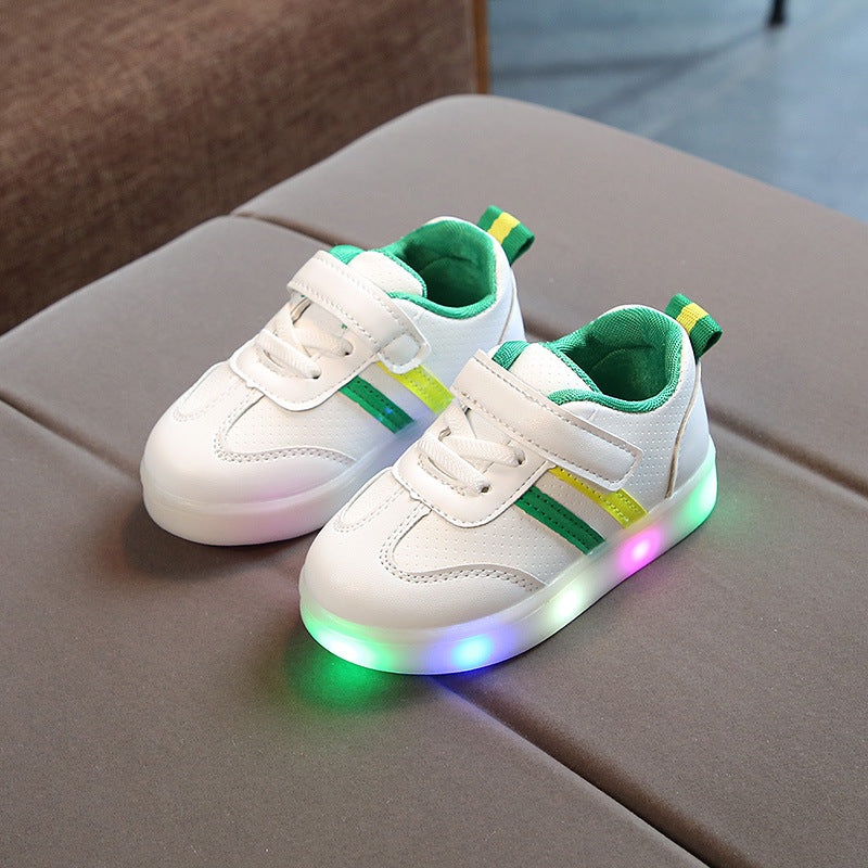 Kimmy Hvite LED Sneakers sKO