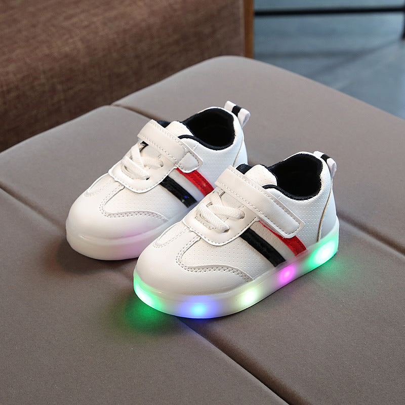Kimmy Hvite LED Sneakers sKO