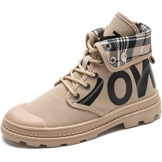 Nye all-match High-top Girls Canvas Short Støvler