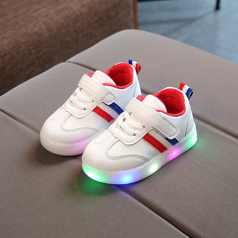 Kimmy Hvite LED Sneakers sKO