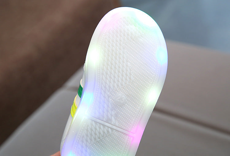 Kimmy Hvite LED Sneakers sKO