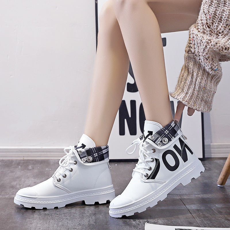 Nye all-match High-top Girls Canvas Short Støvler
